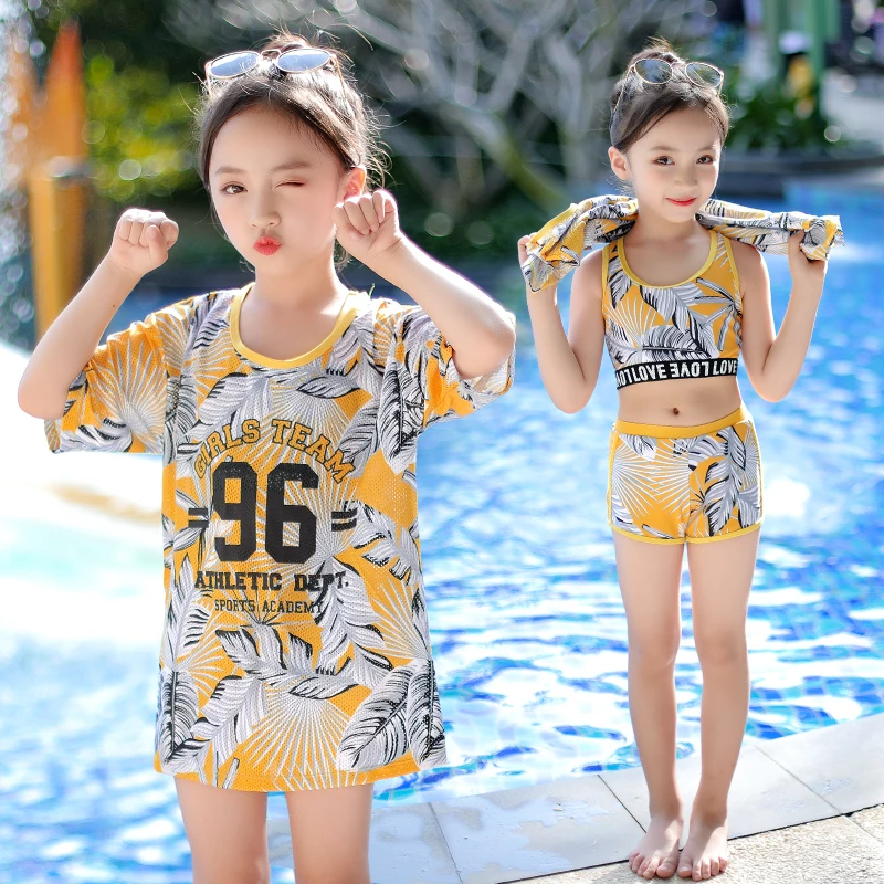 佑游303027泳衣儿童2025新款女童中大童游泳游泳衣分体游泳套装