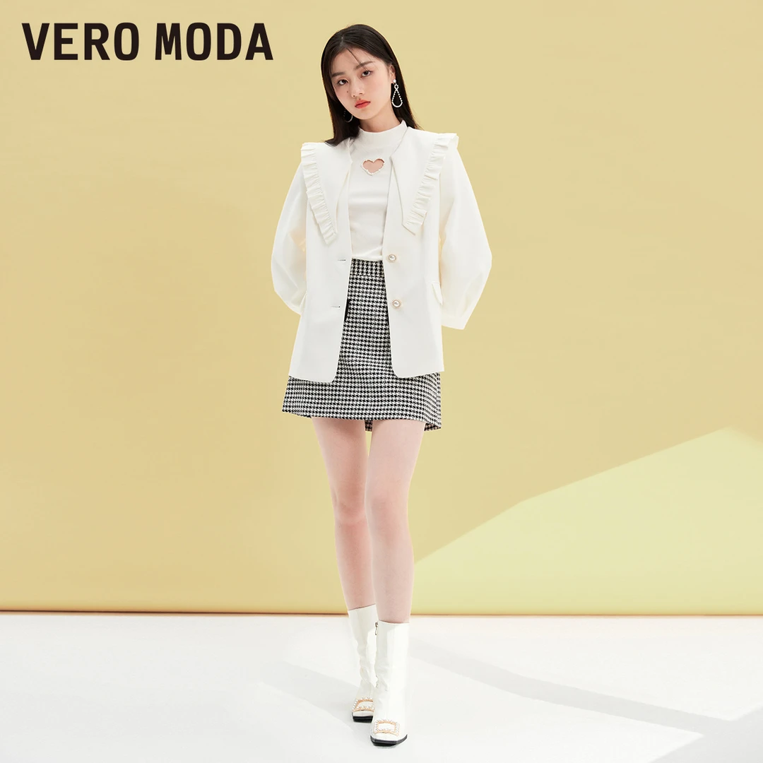 【达人专属】Vero Moda外套宫廷娃娃领珍珠西装女|322108029