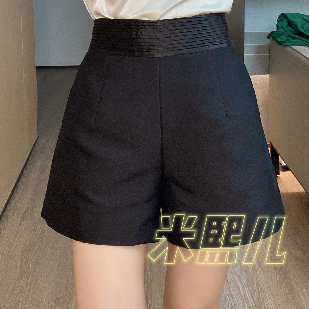 【深圳米熙儿】新款阔腿裤高腰宽松显瘦百搭短裤K016