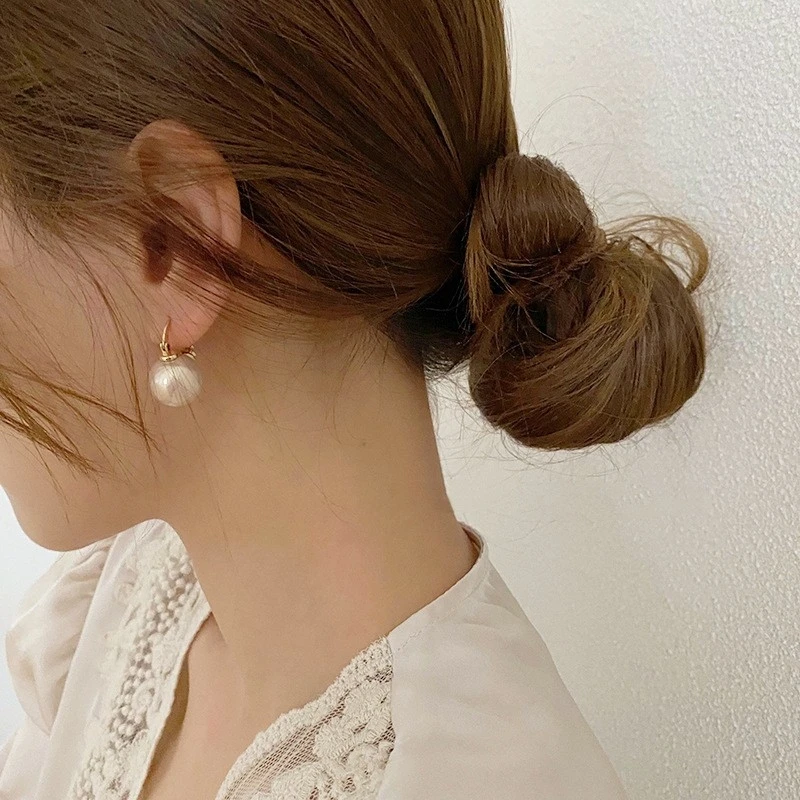舒啸 合金仿珍珠耳饰 百搭珠子高级感耳扣气质简约302号两个尺寸