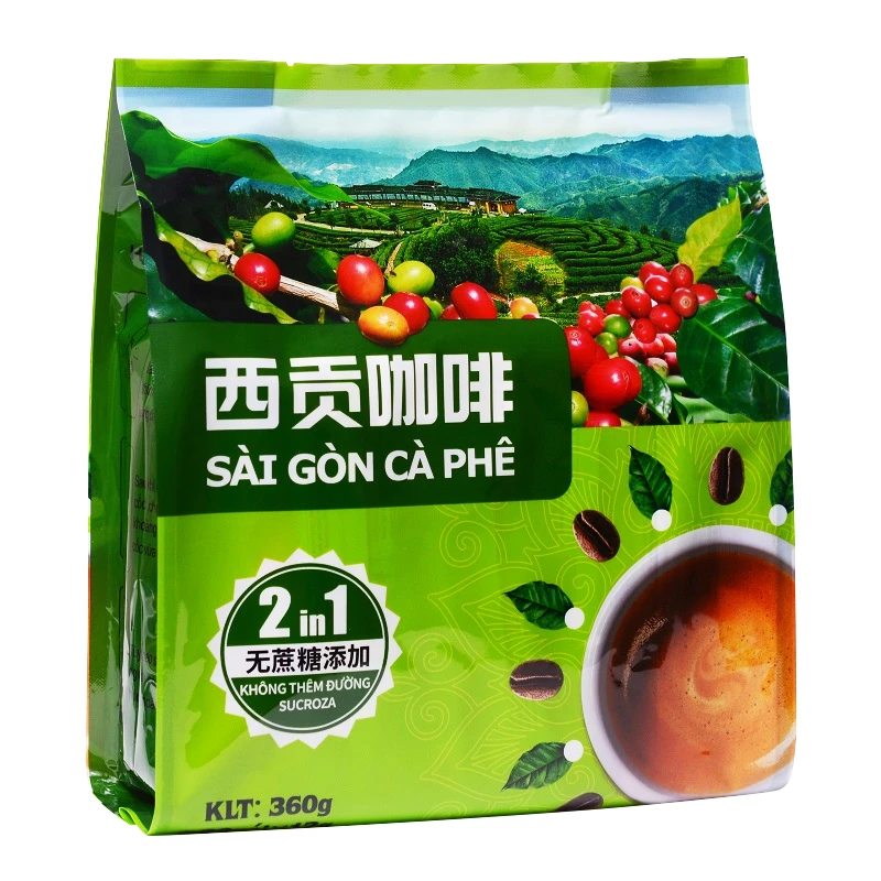 越南进口原装西贡咖啡速溶二合一360g/30条2合1速溶即溶咖啡粉