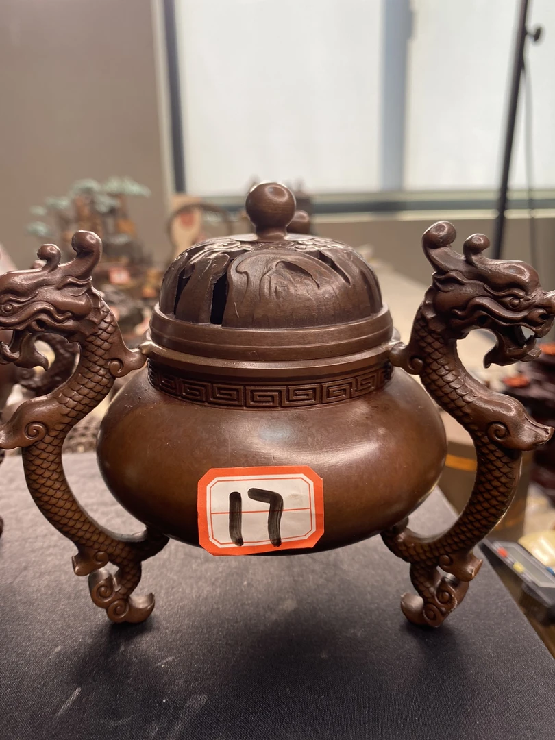118黄铜熏香炉大气