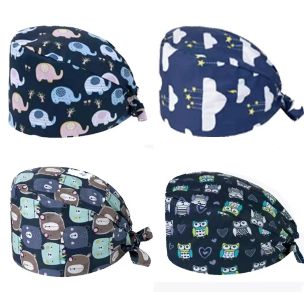 男女纯棉护士帽包头