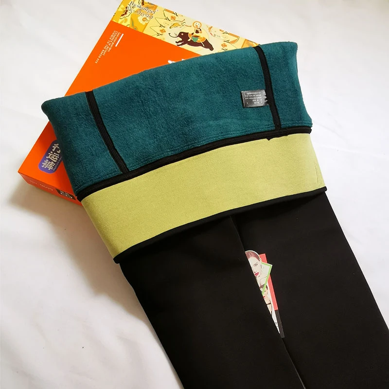 SK加肥加大码加厚打底裤9699冬季保暖裤加绒外穿高腰踩脚富姐女裤