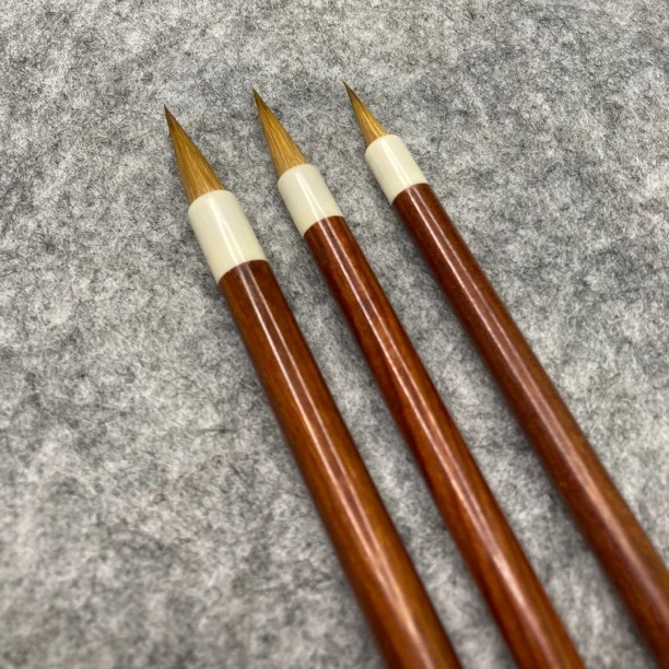 狼毫 出峰 2.6cm  2.3cm 1.9cm 蝇头 簪花小楷书法专用笔