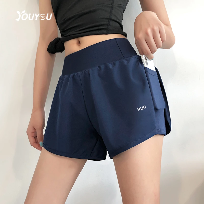 健身裤瑜伽短裤女跑步训练 运动速干防走光夏季休闲外穿20117-3