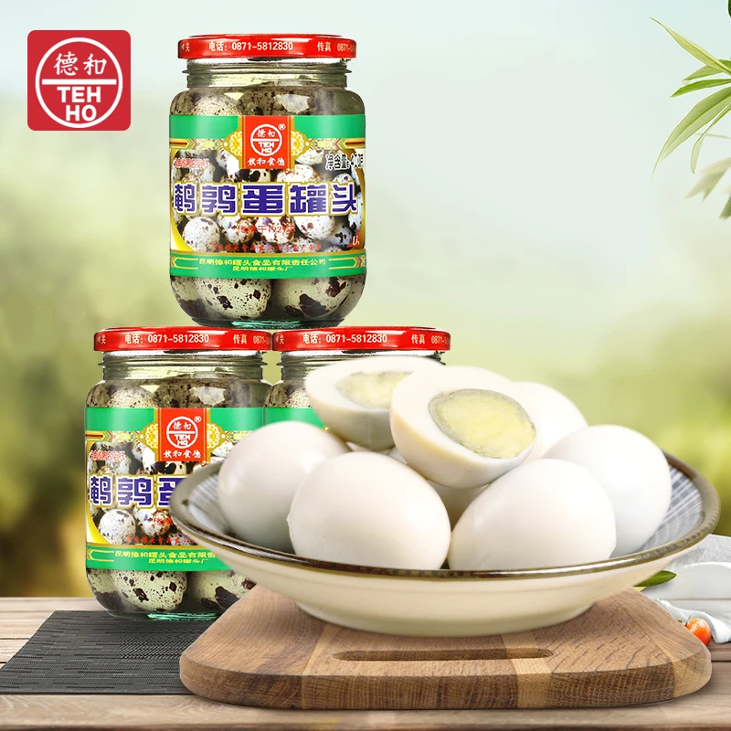 德和鹌鹑蛋卤蛋 400g/罐 鹌鹑蛋罐头老字号 即食常温保存