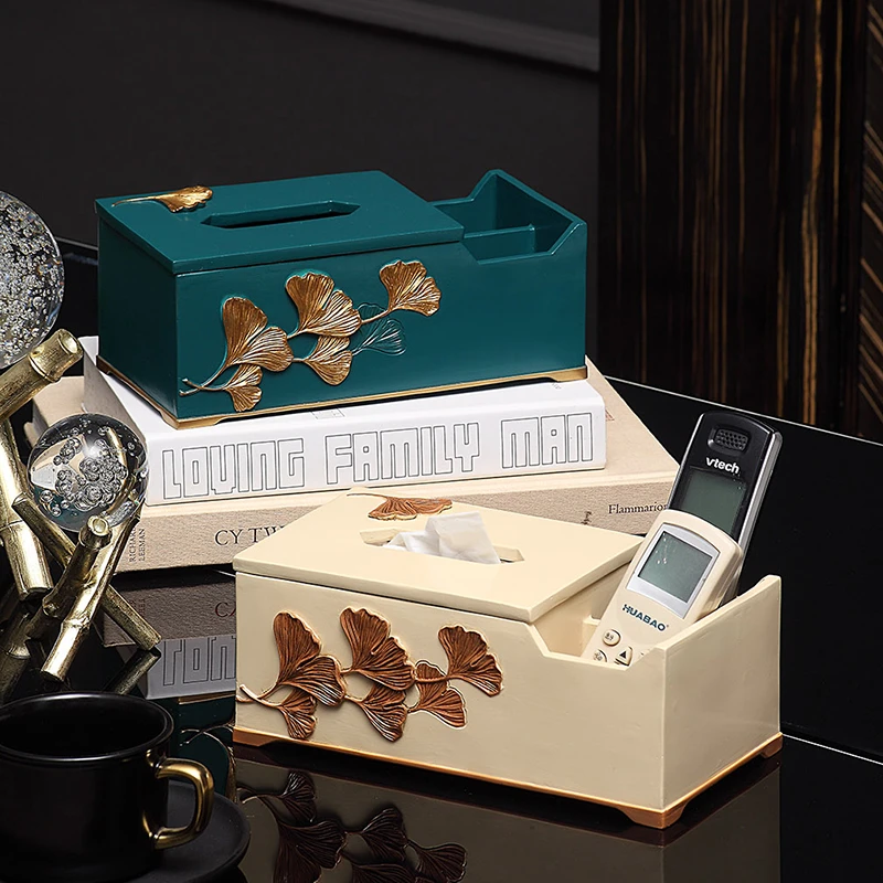 北欧纸巾盒创意轻奢树脂时尚家用摆件桌面餐巾抽纸客厅装饰收纳盒