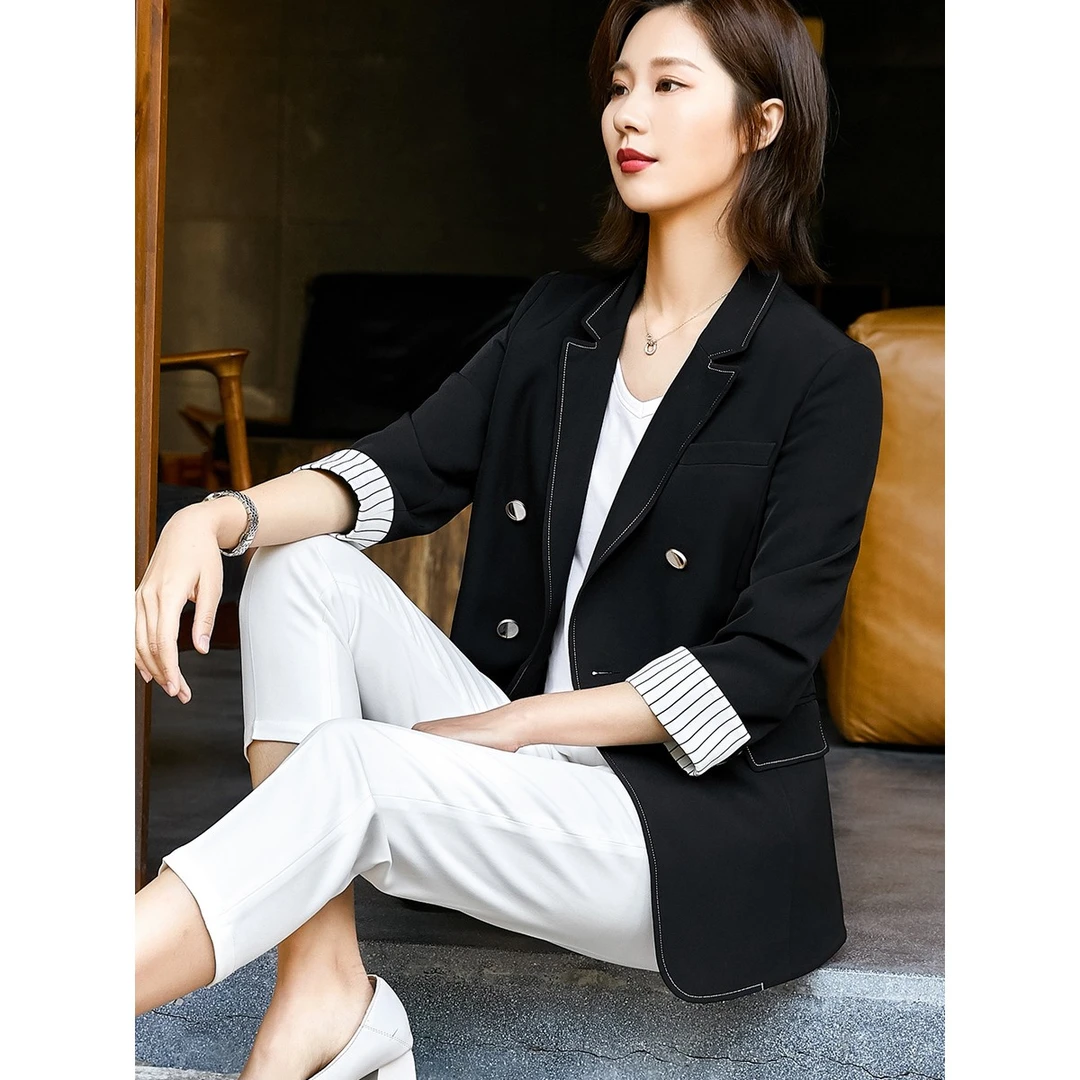 【捡漏价】春新款宽松韩范上衣大码洋气时尚休闲显瘦5220西装女