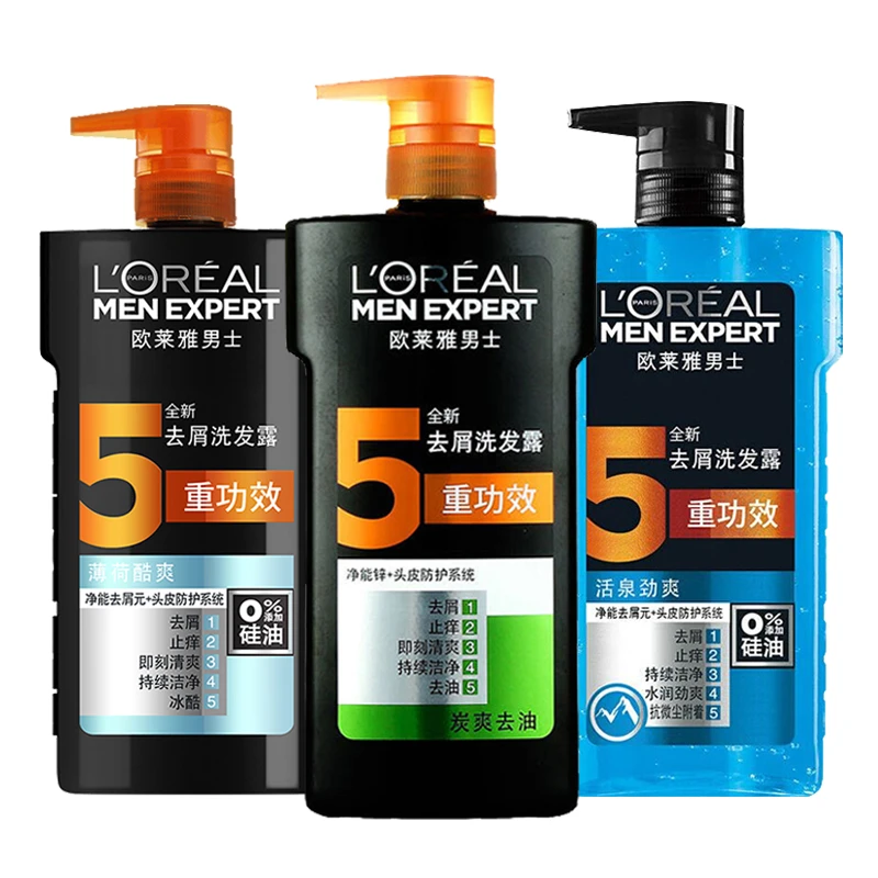 L'ORÉAL/欧莱雅欧莱雅男士洗发水炭爽去油活泉劲爽薄荷酷爽700ml