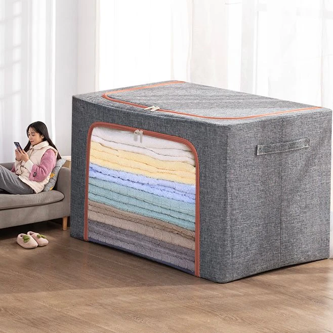 装衣服收纳箱透明整理箱衣柜折叠储物箱特大号搬家家用宿舍盒神器