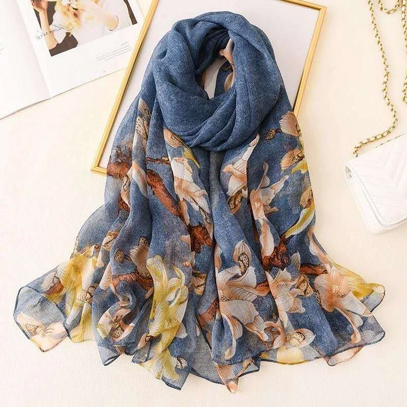 鳄鱼皱新款复古蓝沙滩巾140*180