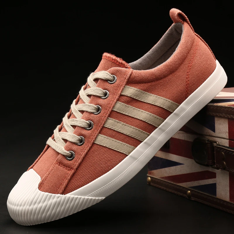 男士帆布鞋韩版潮流百搭鞋休闲低帮布鞋透气潮鞋时尚男板鞋21013