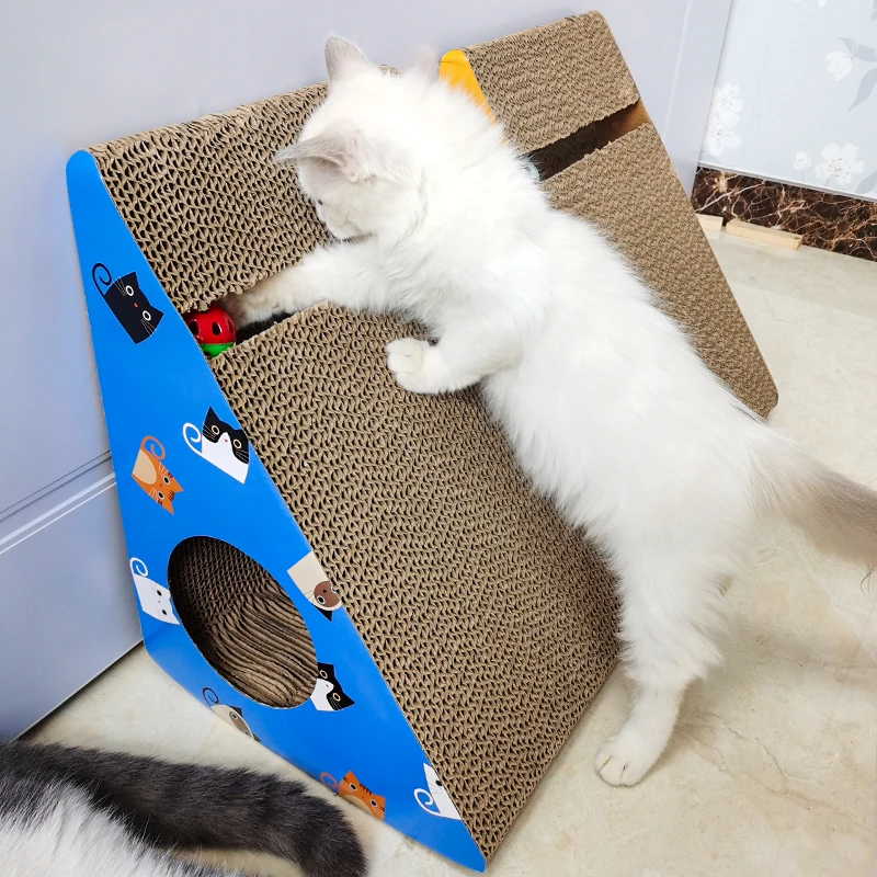 猫抓板三角立体猫爪板大号猫沙发磨爪器耐磨掉屑猫玩具猫咪用品