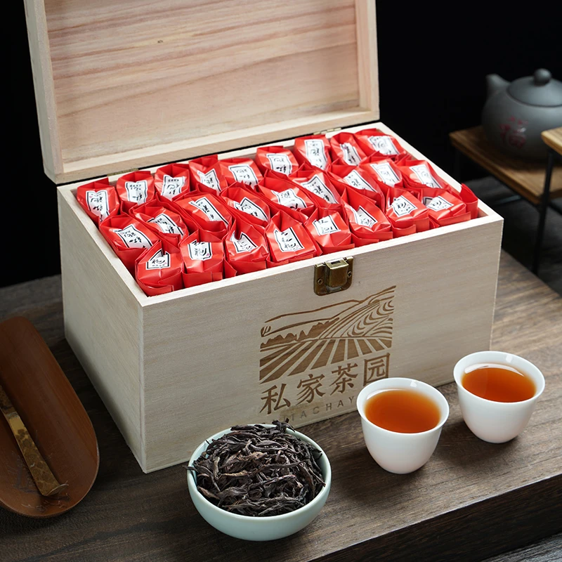 正宗高山浓香型大红袍乌龙茶岩韵耐泡传统经典工艺盒装小包礼盒装