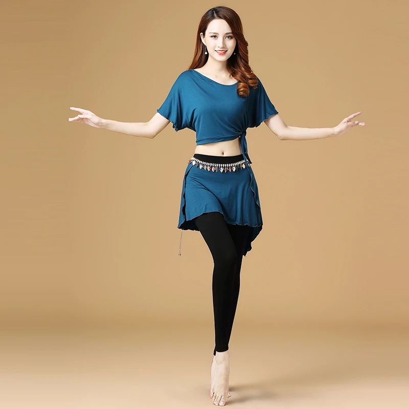 金舞门2023新款肚皮舞服装女初学者演出服东方练功服性感裤裙套装