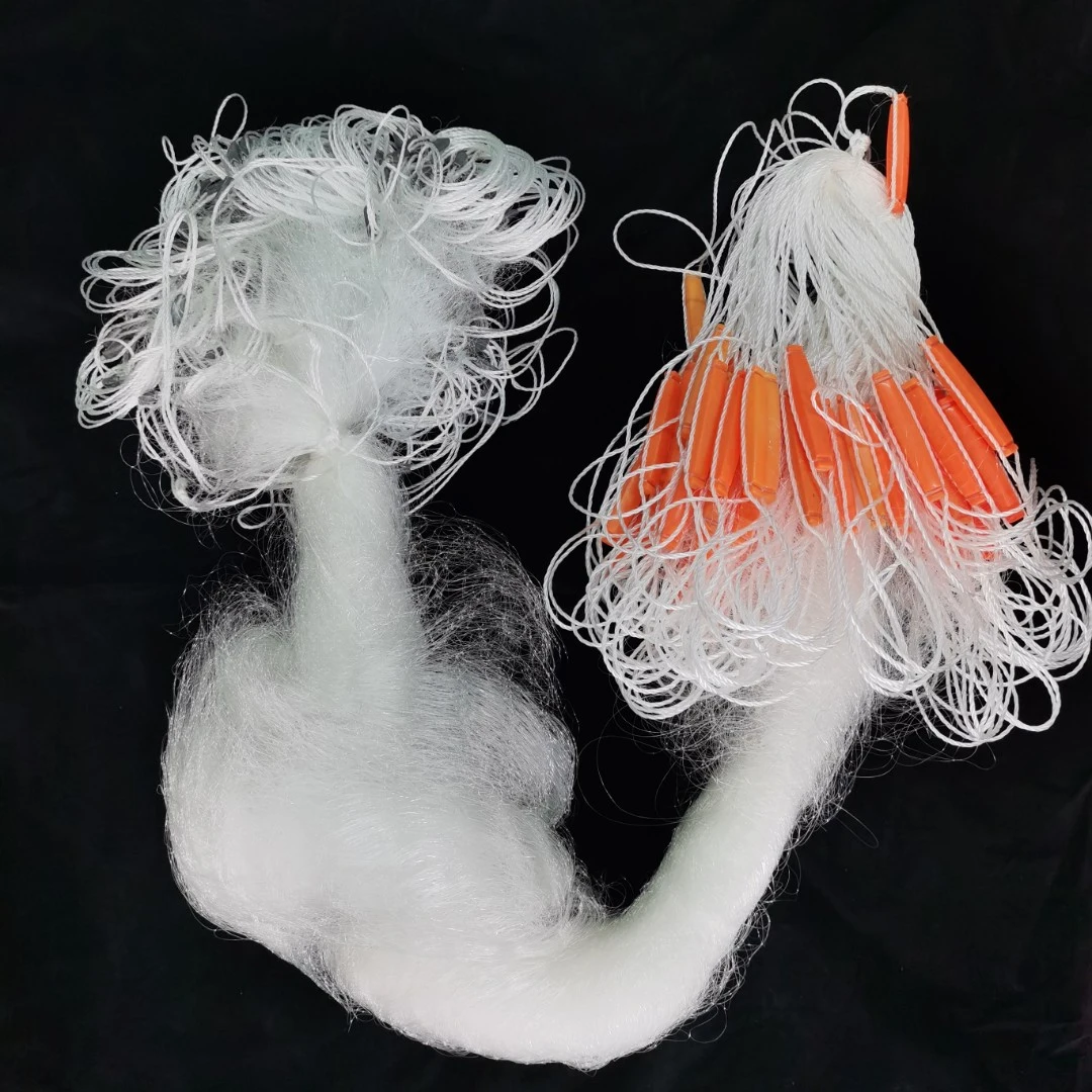 龙虾网 螃蟹网 三层渔网 捕鱼网1.5米高专业墨鱼沉网乌贼网急流网