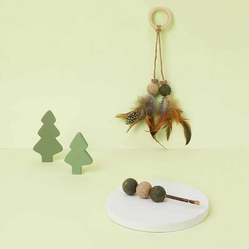 zeze猫薄荷球猫咪磨牙棒洁齿猫玩具自嗨逗猫棒耐咬木天蓼猫咪用品