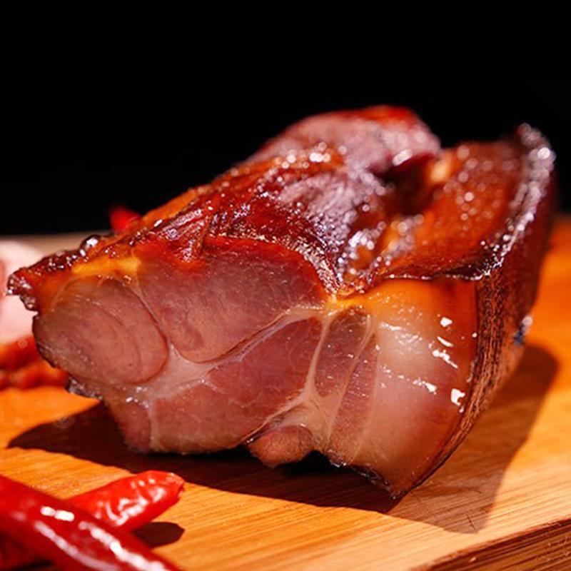 正宗粮食土猪肉烟熏腊肉前腿后腿五花500g散养跑山猪腊味农村美食-2