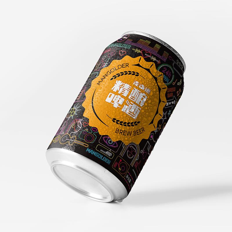 青岛麦古德(mangolder)精酿全麦啤酒330ml 拍四单发12瓶礼盒装-0