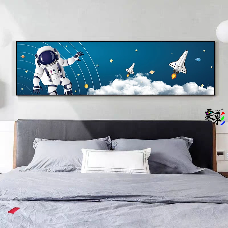 顺丰直发-【床头挂画】卧室床头装饰画-晶瓷画面铝合金外框