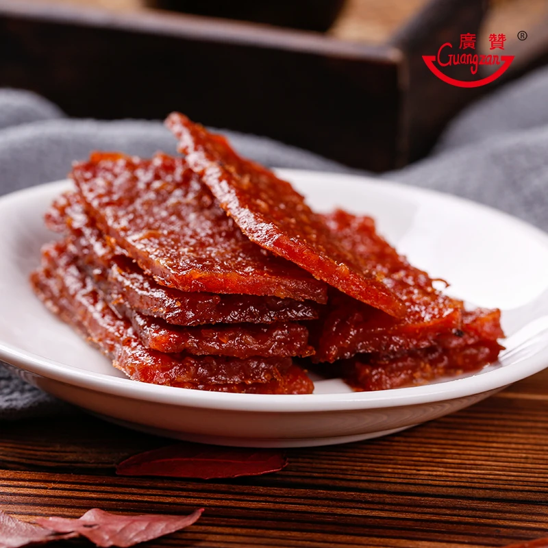 【广赞】潮汕肉脯老字号炭烤手工味道新鲜即食猪肉脯条168克原味