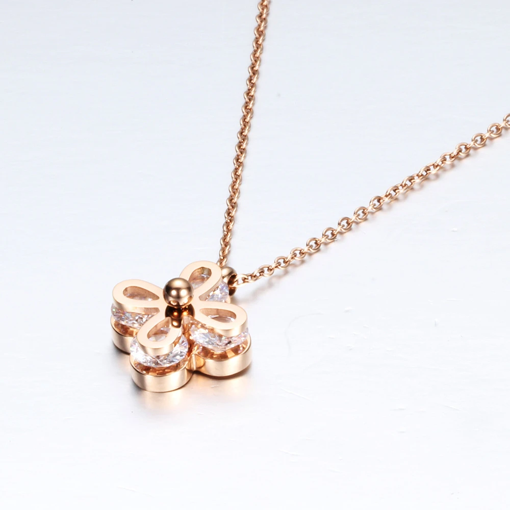 时尚饰品 时尚保罗在美国 blingbling锁骨链 经典四叶草项链女款