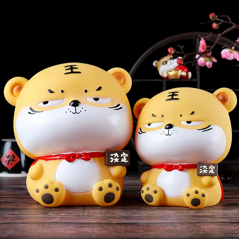 虎威威黄金存钱罐男孩女孩居家虎年存蓄罐储蓄罐2021新款礼品礼物