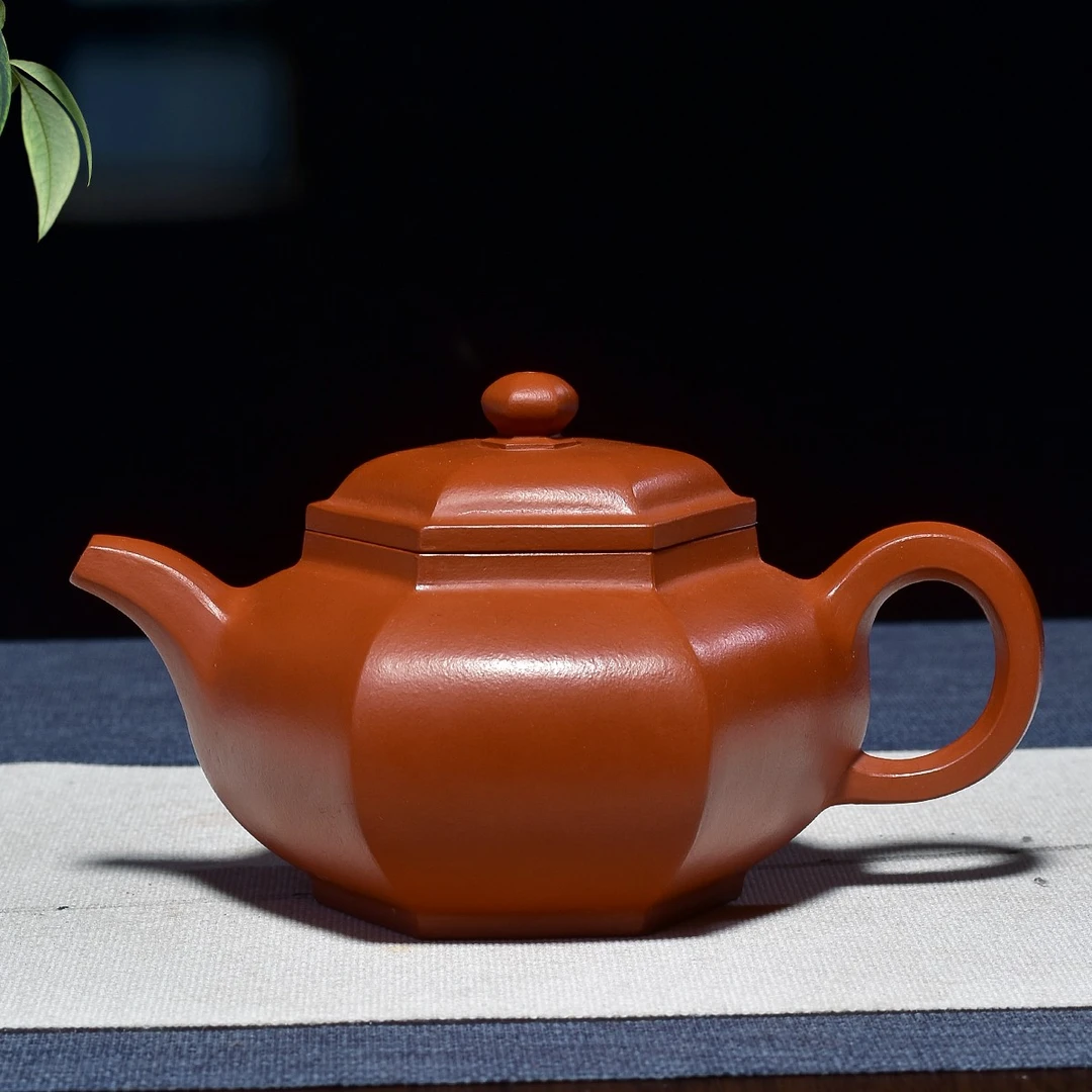 老洪手制·全手工方器 朱泥 藏六方 260ml