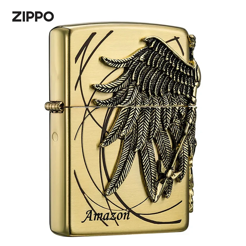ZIPPO/之宝【亚马逊女战士】韩版ZBT-1-36a立体环绕 打火机HBJ1