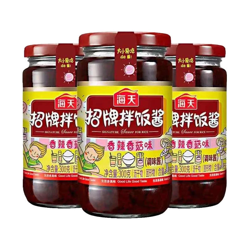 海天招牌拌饭酱300g 香辣香菇酱 嚼劲辣椒酱下饭菜 佐餐调味酱