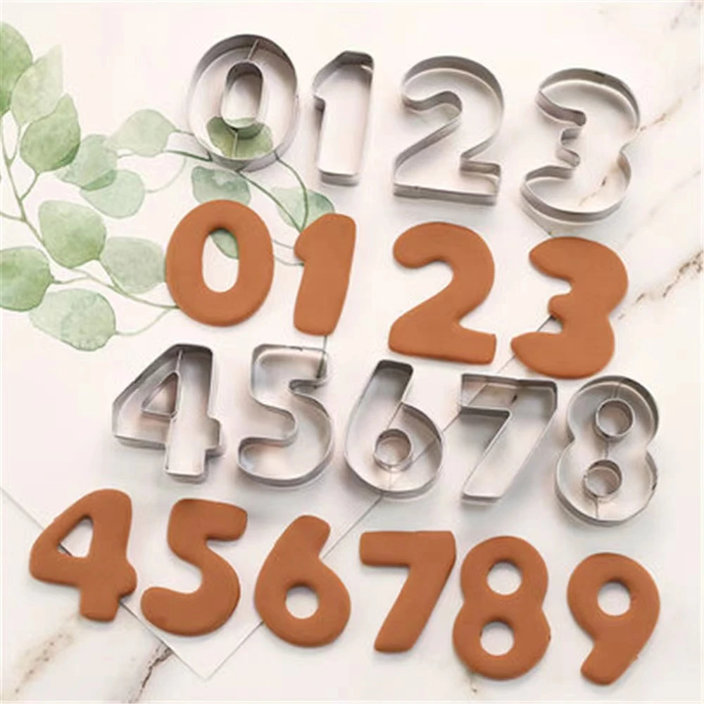 数字烘焙模具十件套饼干馒头果蔬模具