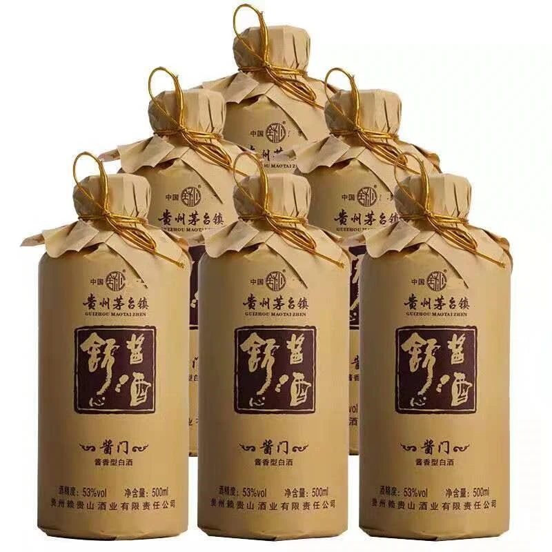 舒心贵州 舒心酱门 酱香型白酒（整箱装）53度500ml*6