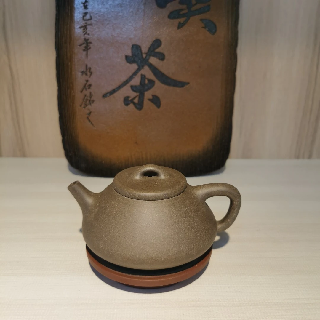 原矿紫砂青段泥子冶石瓢