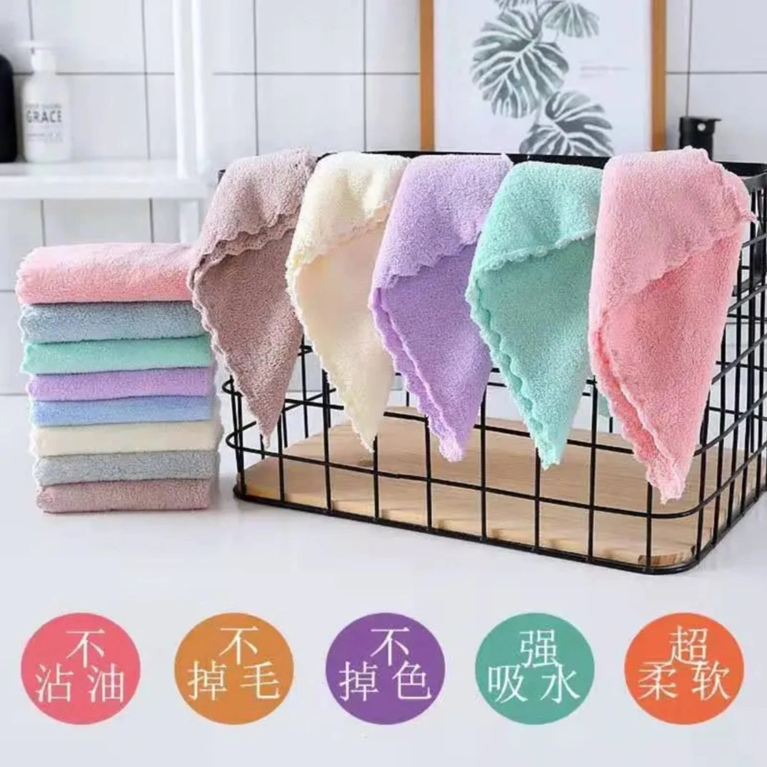 20条家用百洁布厨房洗碗吸水易清洗擦桌子小方巾