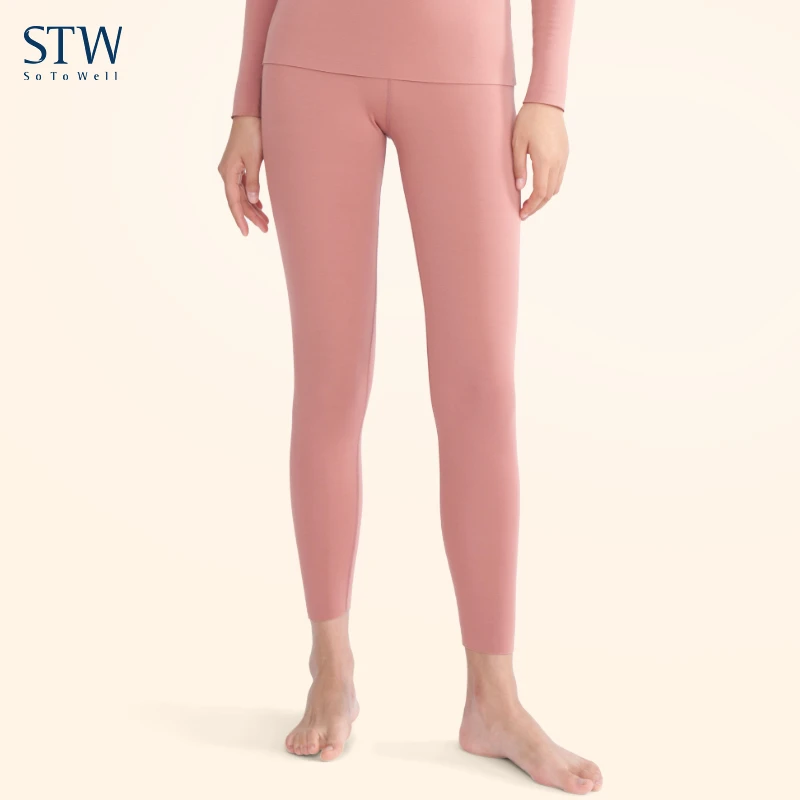 STW无痕加绒加厚女保暖裤肉色肤色修身打底裤内穿秋冬单件秋裤女