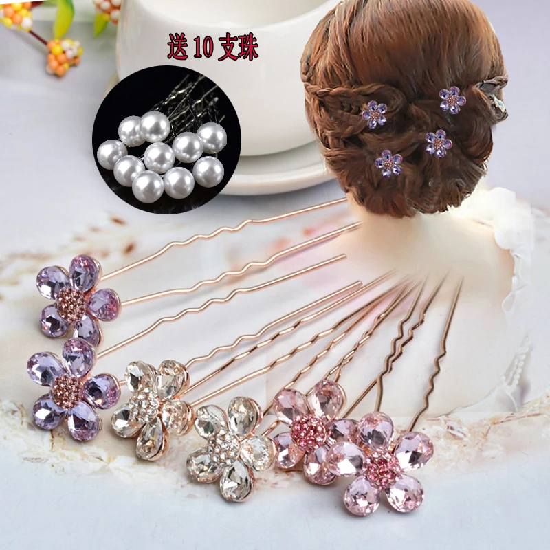 梅花小发簪子编发盘发头饰