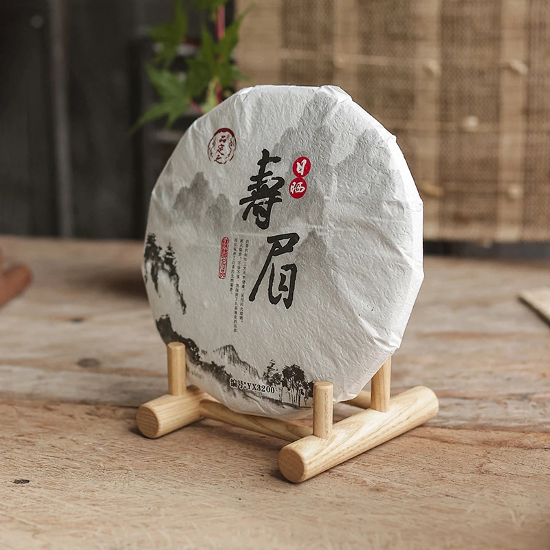 掬涵实木茶饼架盘架工艺品收纳展示架茶道配件普洱茶托装饰摆件