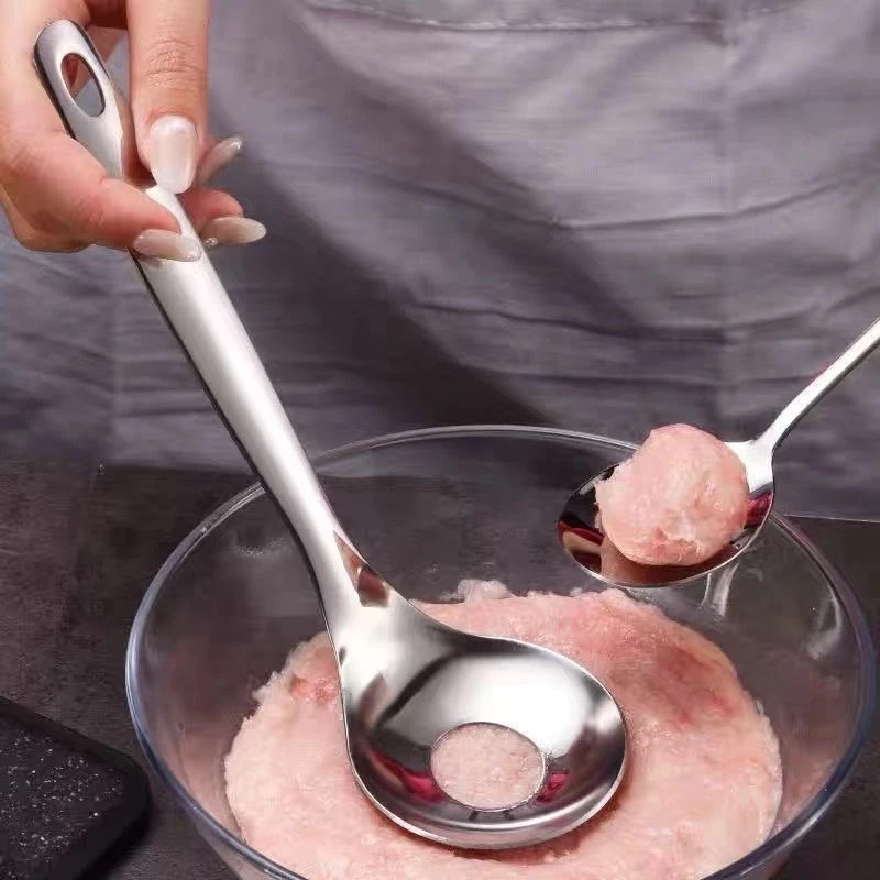 创意手工丸子器不锈钢肉丸勺舀肉勺套装肉丸制作器DIY小工具神器