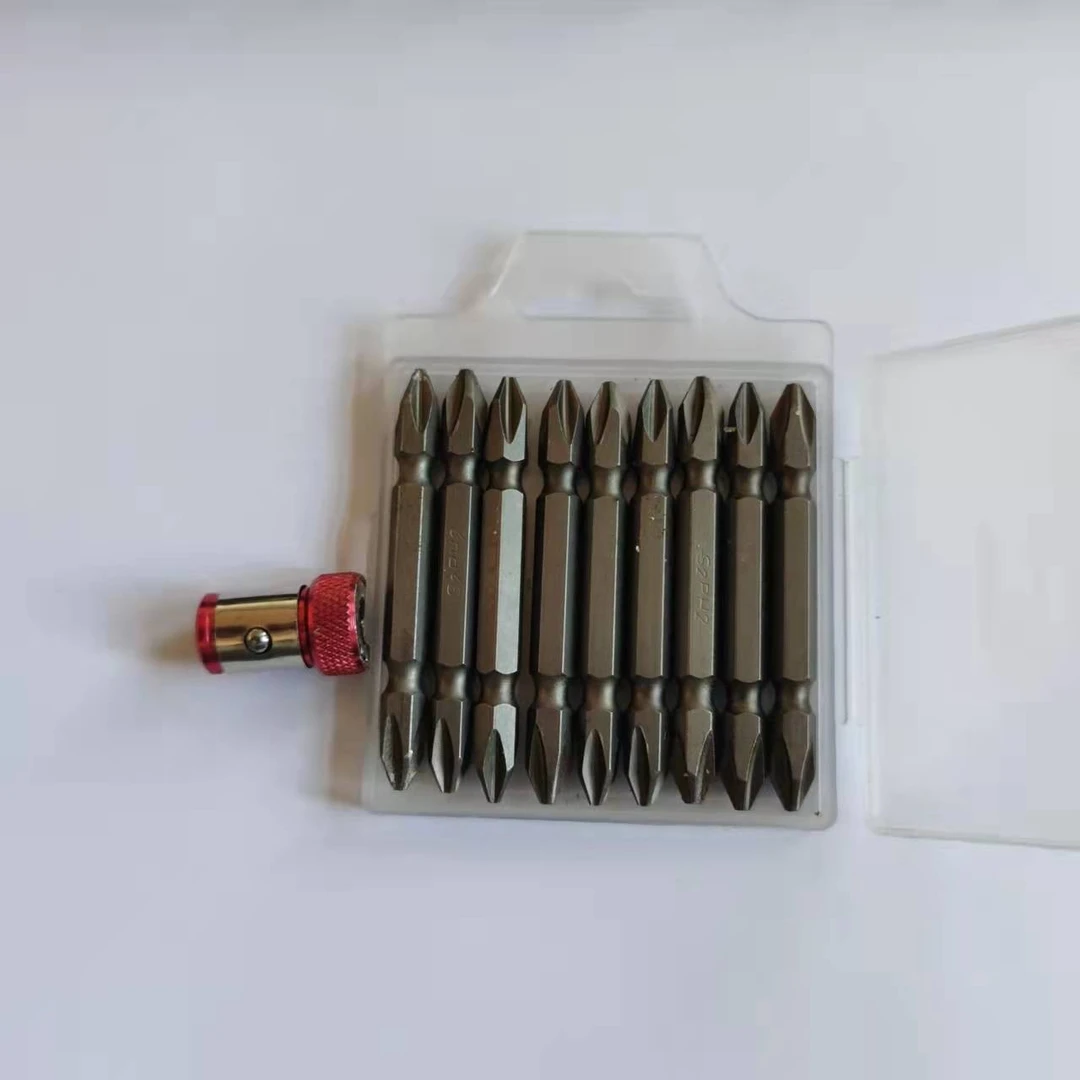 双十字安装批头耐磨精密磁性可用电动螺丝刀风批高强度批头强磁圈