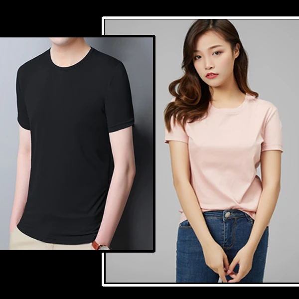 大豆蛋白T恤情侣家居服抑菌防臭防晒简约百搭薄款夏装半袖vs高弹