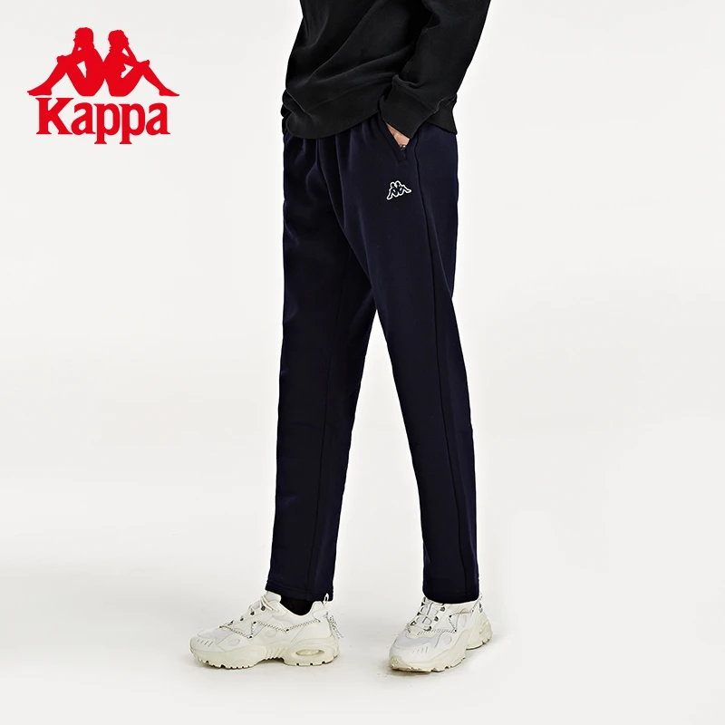 《已开价》Kappa卡帕男针织长裤小脚锥形卫裤加绒运动裤K0B72AK05