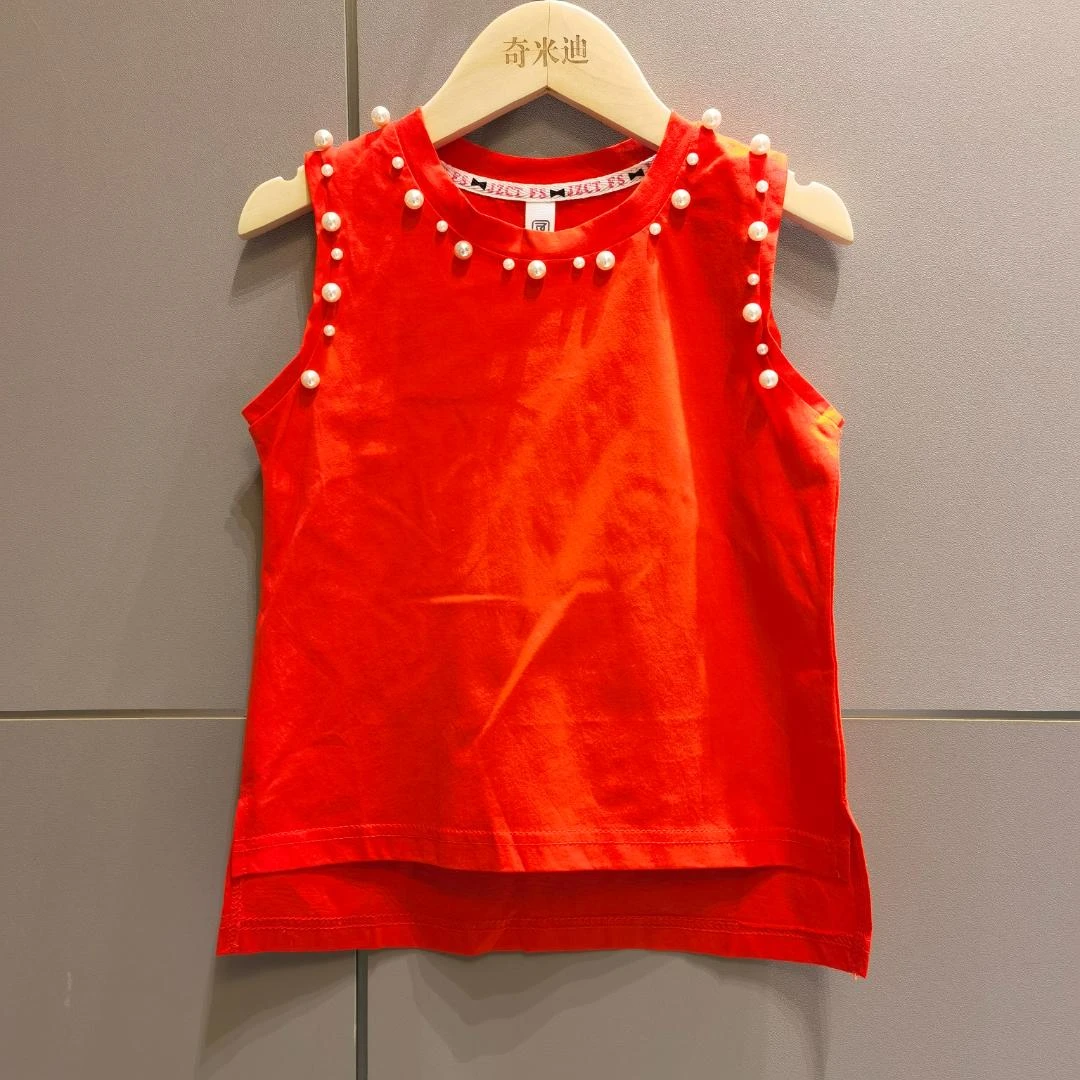 奇米迪儿童背心裙女孩无袖背心打底衫18-21529