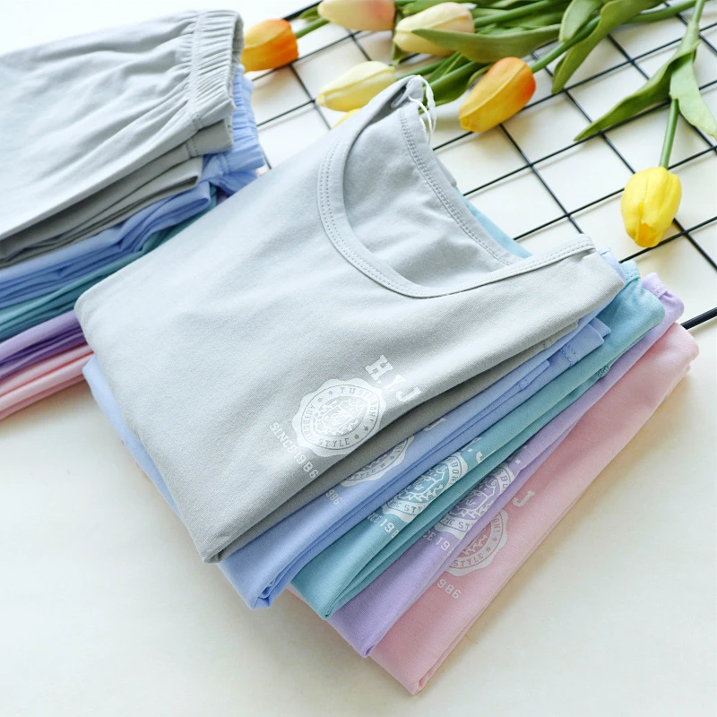 春秋夏绵无骨儿童内衣套装 男女孩薄款秋衣裤家居服打底宝宝睡衣