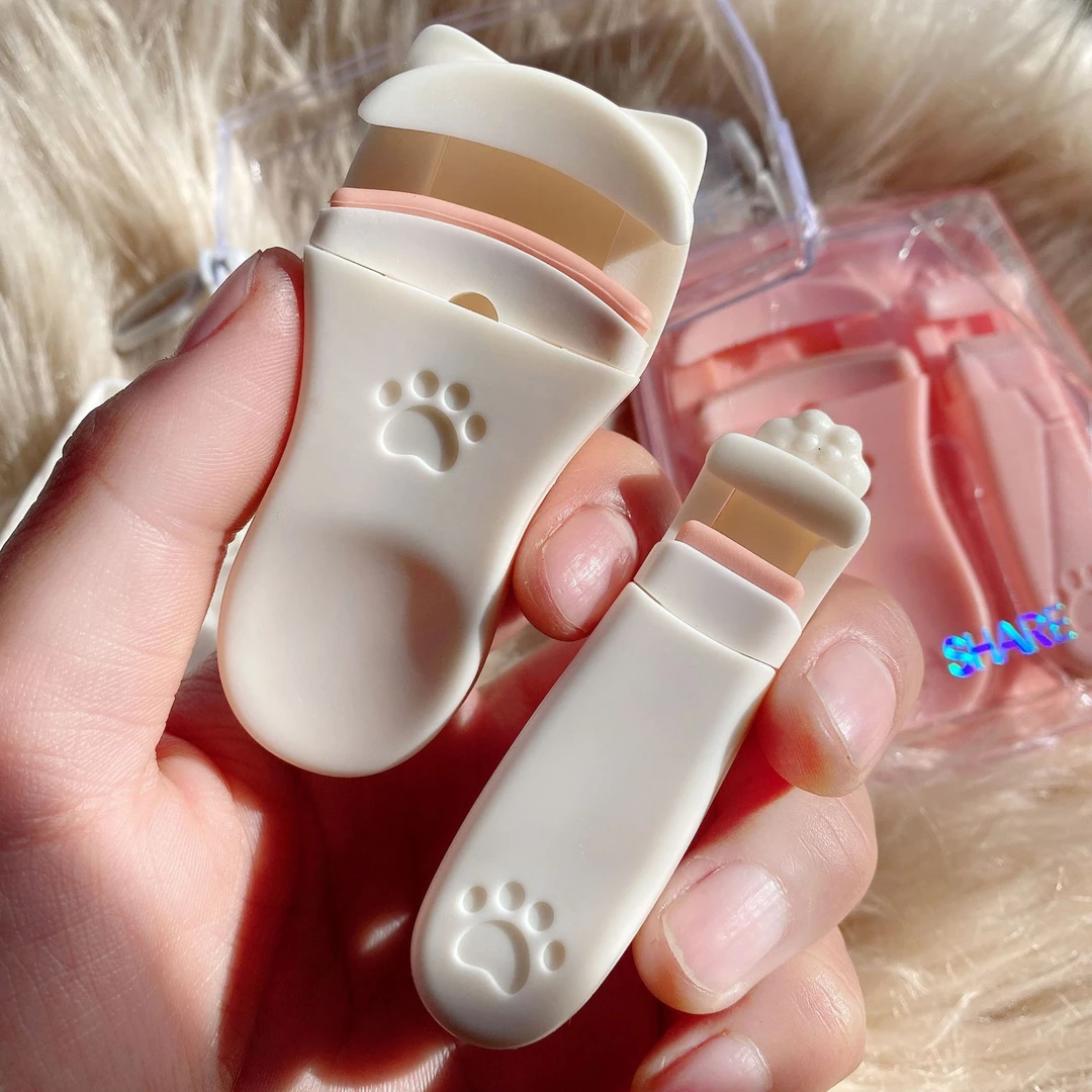 猫爪睫毛夹卷翘定型便携按压式局部眼睫毛卷翘器便捷初学者神器