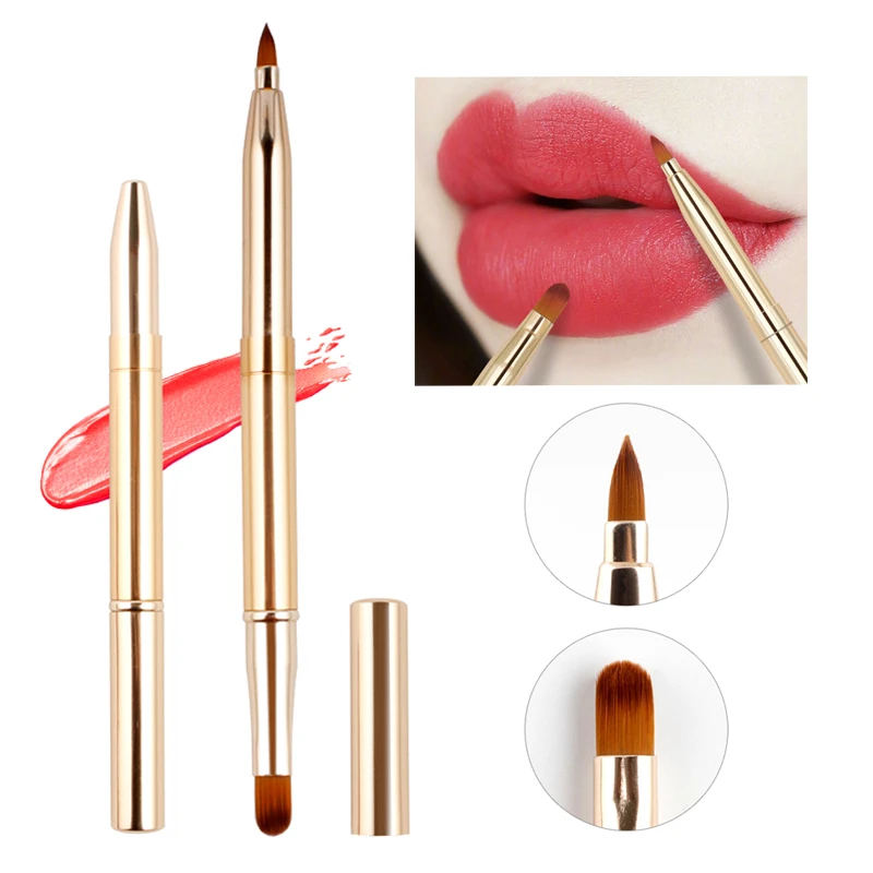 【双头伸缩唇刷】唇刷口红刷伸缩便携小唇笔唇线笔刷女化妆师专用