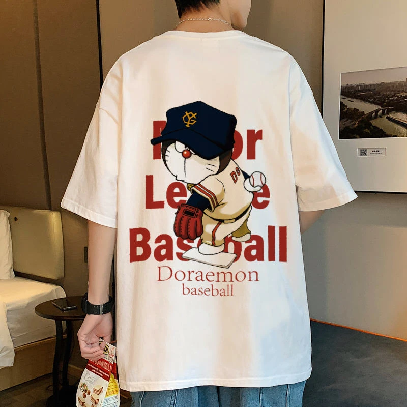 【帅气百搭】青年T恤夏季半袖宽松潮流半袖ins圆领大码男女装情侣装