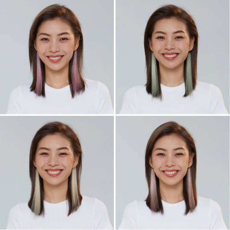 【梦游系列】LUCY LEE魔法球挂耳染假发片 真发挑染时尚隐形无痕