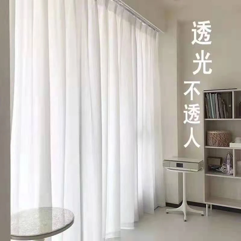 透光不透人白纱'帘