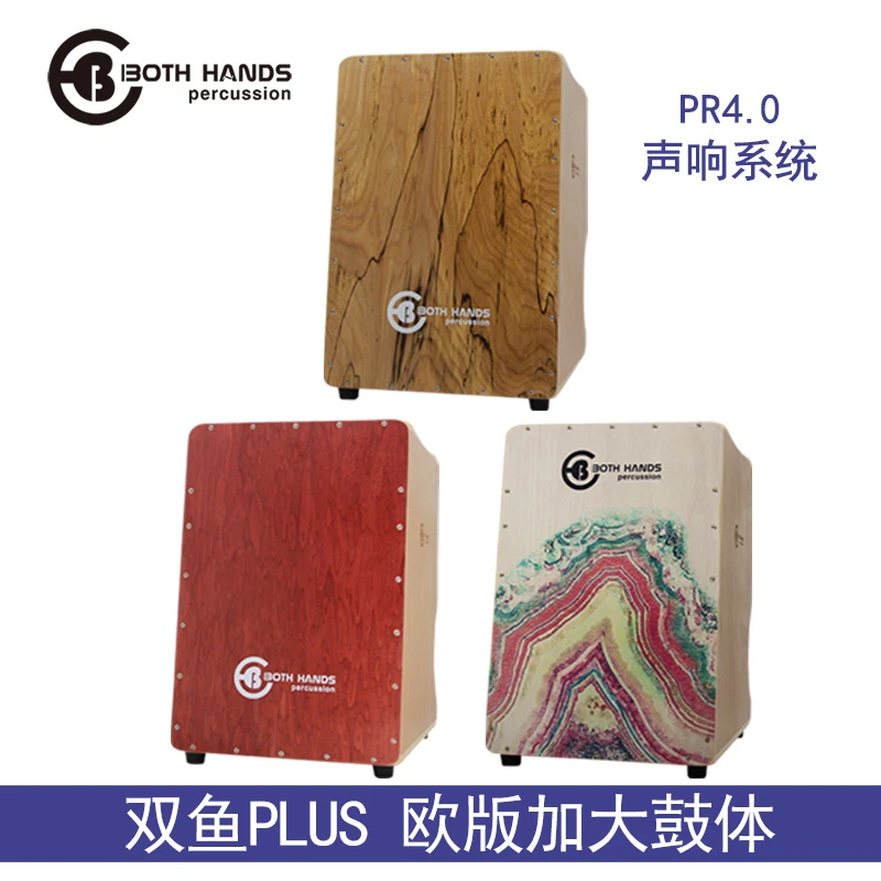双手BH箱鼓卡宏鼓 专业低音双鱼Plus双面斜面 欧版加大 非凡音质